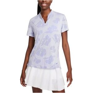 NWT Nike Dri-FIT Victory floral Golf‎ Polo Ghost/Sapphire - Women's medium